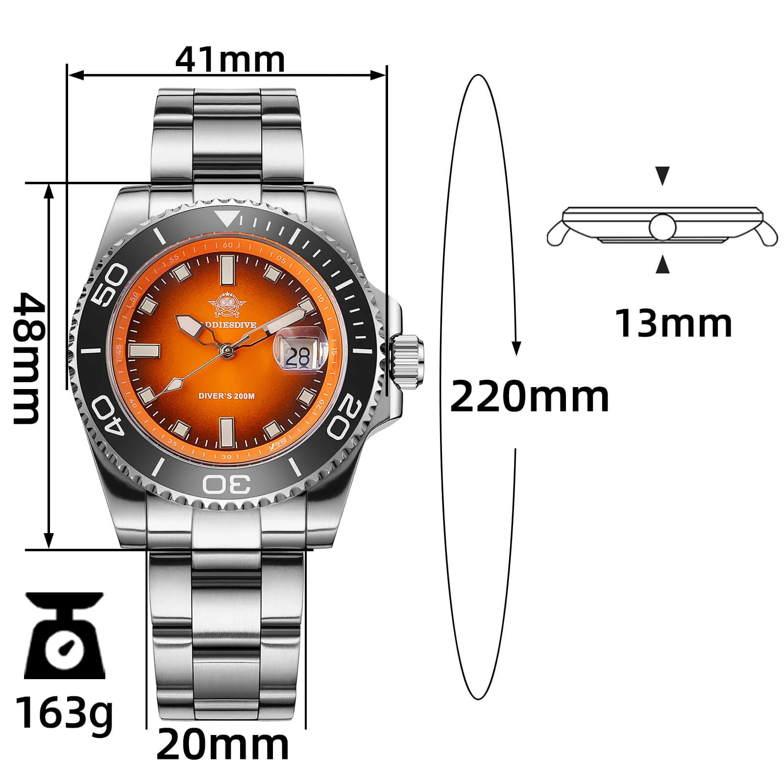 ADDIESDIVE 41mm Quartz Dive Watch AD2089 - Image 2