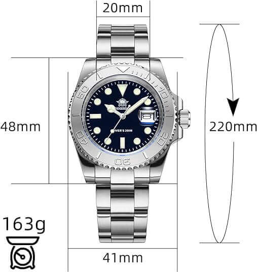 U.S. Warehouse -Addiesdive 41mm Quartz Watch Diver's 200M (MY-H3C) - Image 3