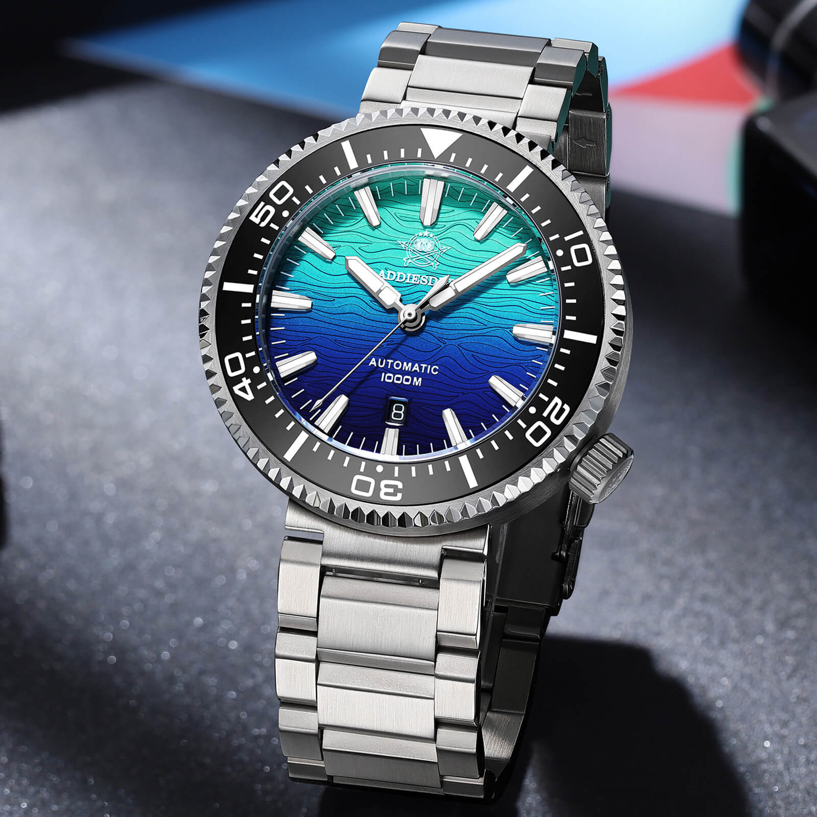 U.S. Warehouse -Addiesdive 46mm Puck Style Diver Watch AD2526 – 1000M Water Resistant, Japan 8215 Automatic - Image 13