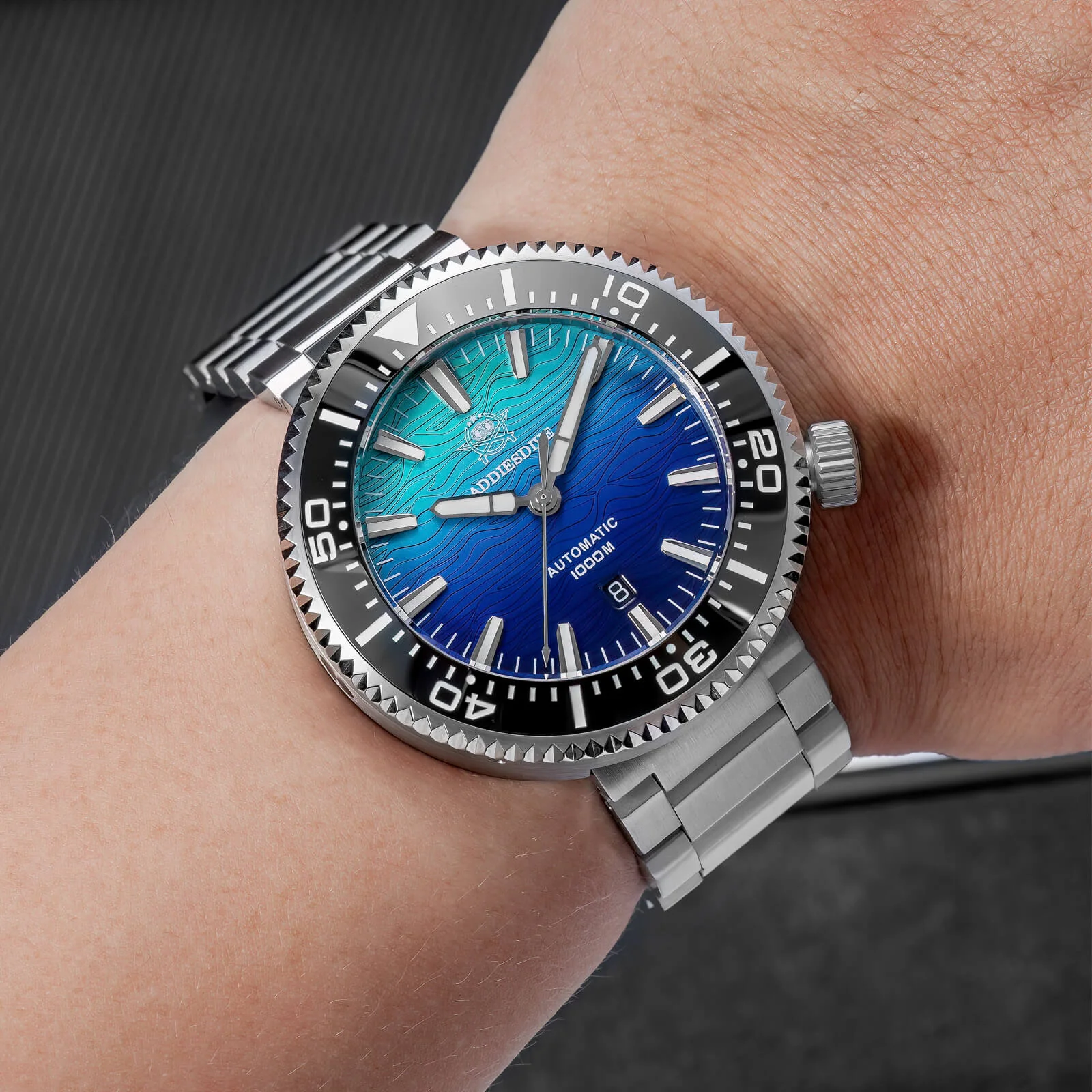 U.S. Warehouse -Addiesdive 46mm Puck Style Diver Watch AD2526 – 1000M Water Resistant, Japan 8215 Automatic - Image 17