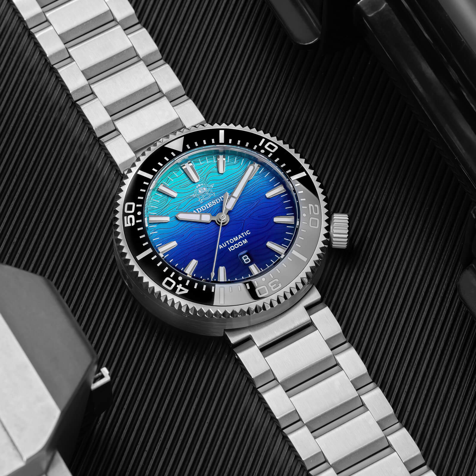 U.S. Warehouse -Addiesdive 46mm Puck Style Diver Watch AD2526 – 1000M Water Resistant, Japan 8215 Automatic - Image 18