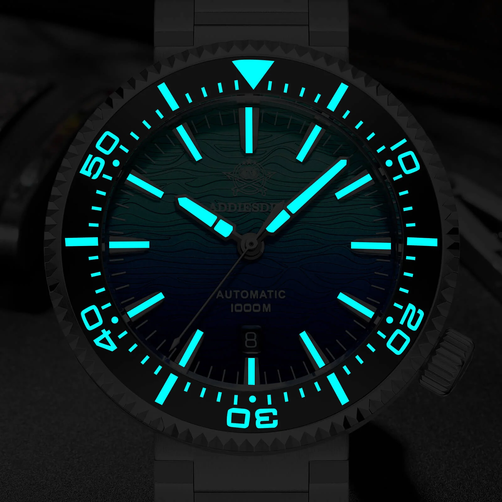 U.S. Warehouse -Addiesdive 46mm Puck Style Diver Watch AD2526 – 1000M Water Resistant, Japan 8215 Automatic - Image 19