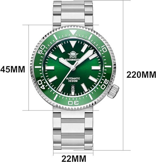 U.S. Warehouse -ADDIESDIVE Diver 1000M Professional Diving Watch 45MM (MY-H6) - Image 13
