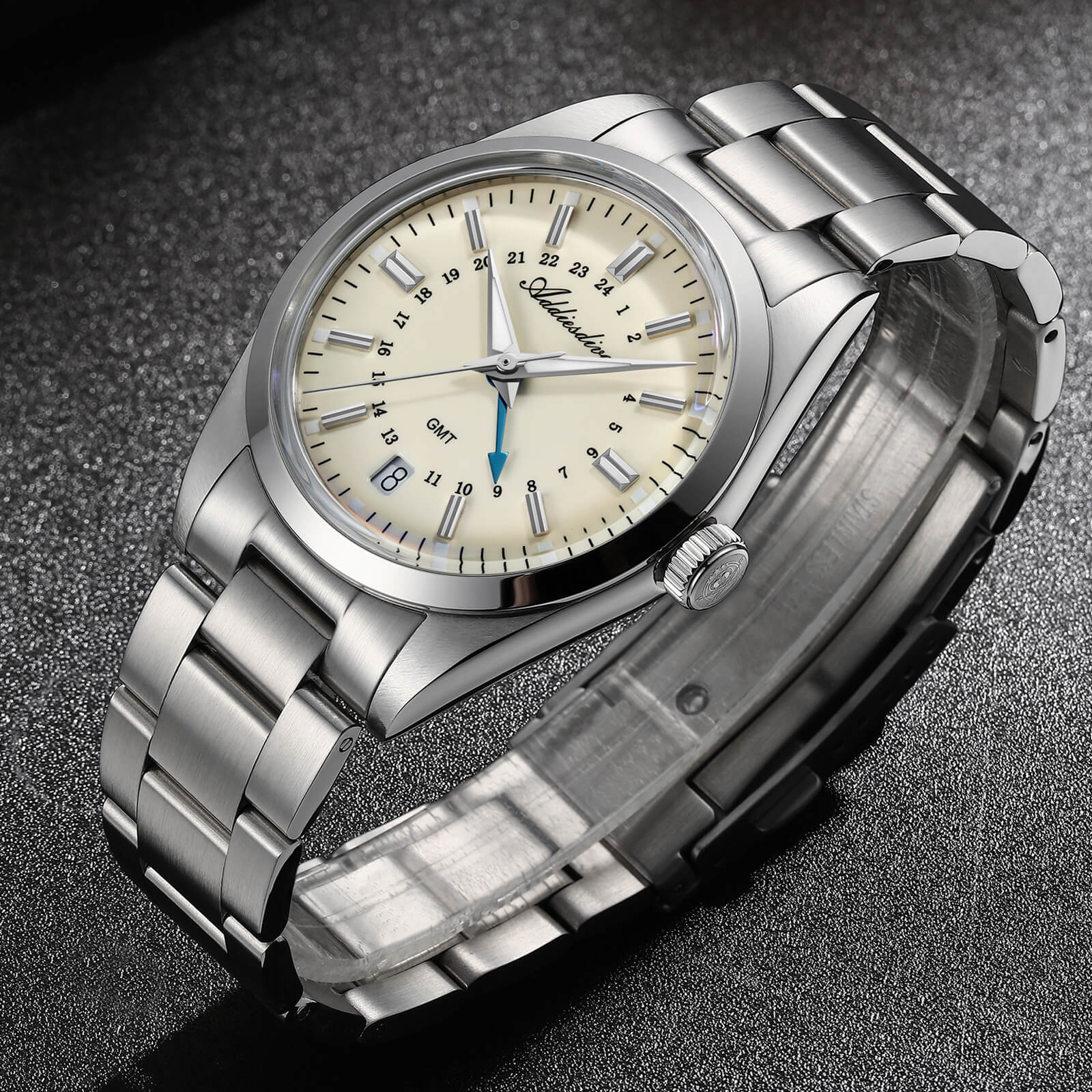 U.S. Warehouse-ADDIESDIVE Elegance Collection GMT Quartz Watch AD2065 - Image 2