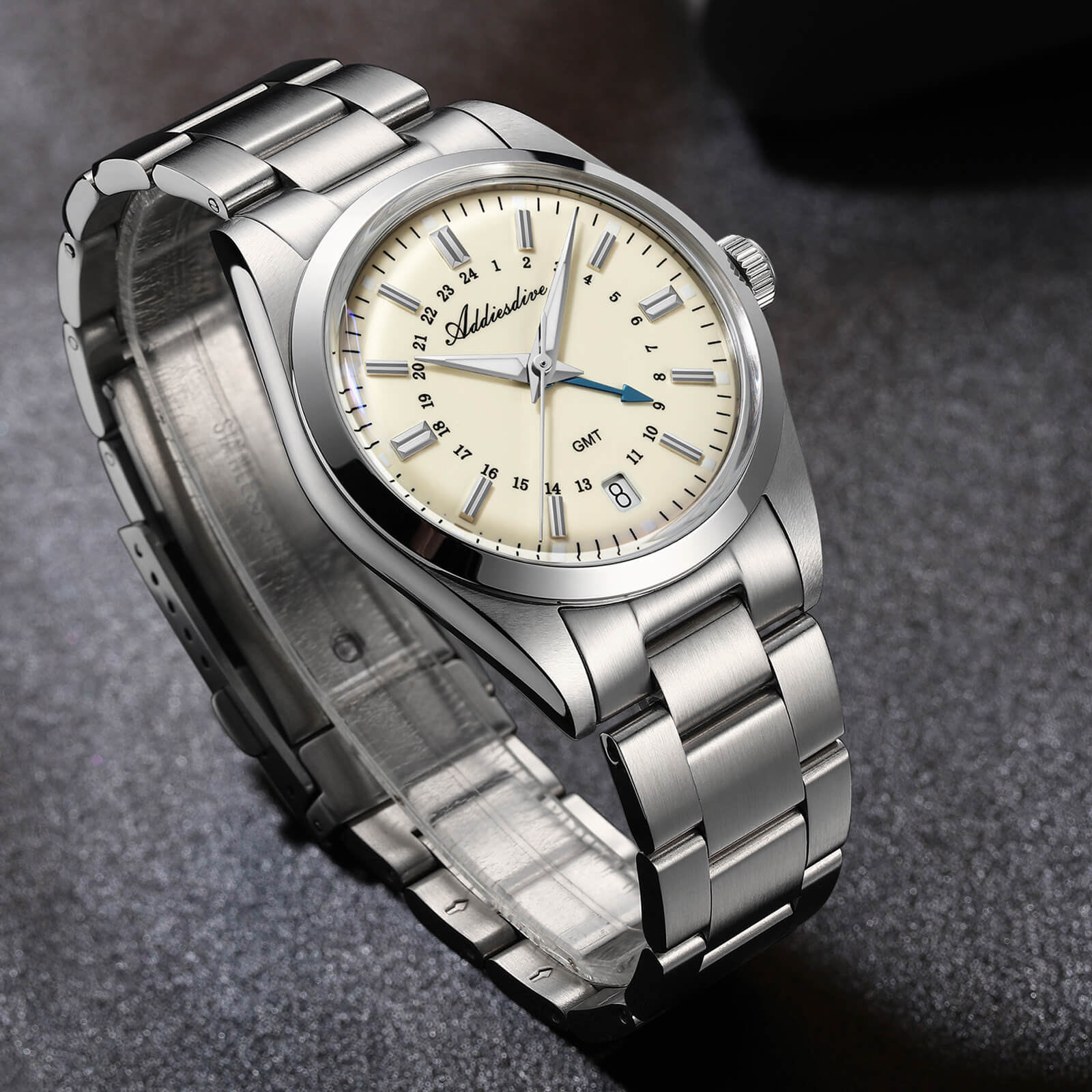 U.S. Warehouse-ADDIESDIVE Elegance Collection GMT Quartz Watch AD2065 - Image 4