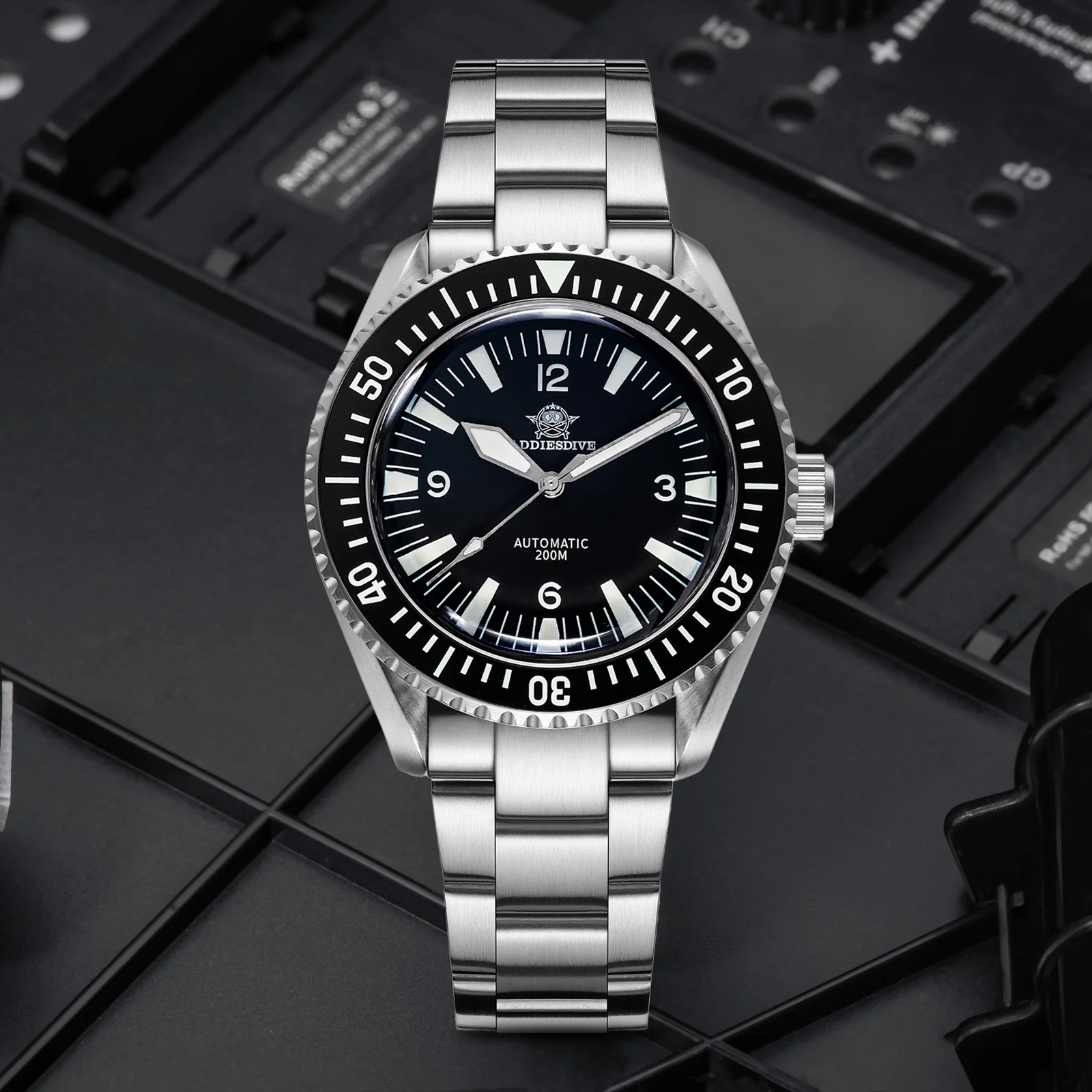 U.S. Warehouse-ADDIESDIVE Sharkmaster 300 Automatic Dive Watch AD2056 - Image 9