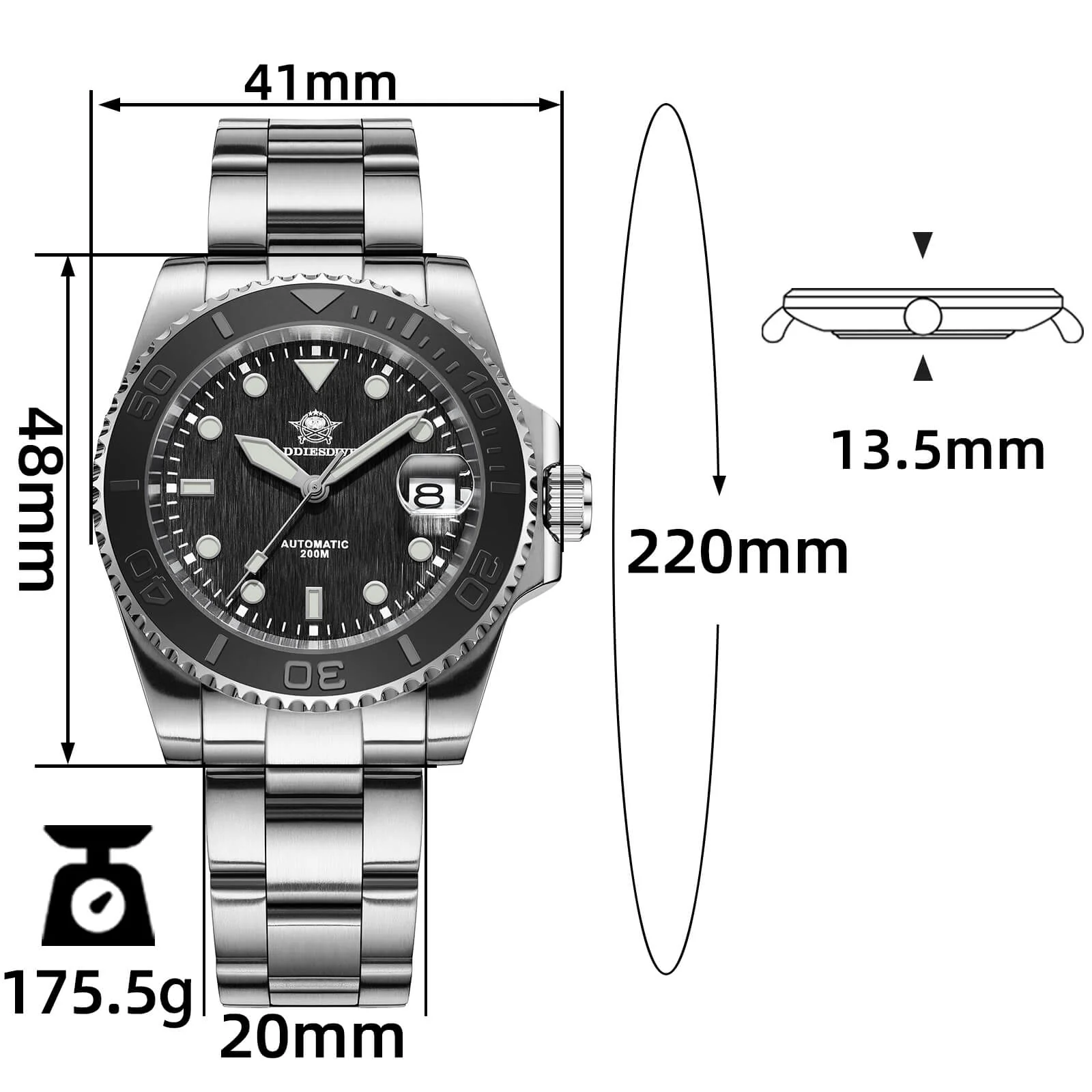 🔥Anniversary Sale🔥Addiesdive Modern Sub Dive Watch AD2087 - Image 3
