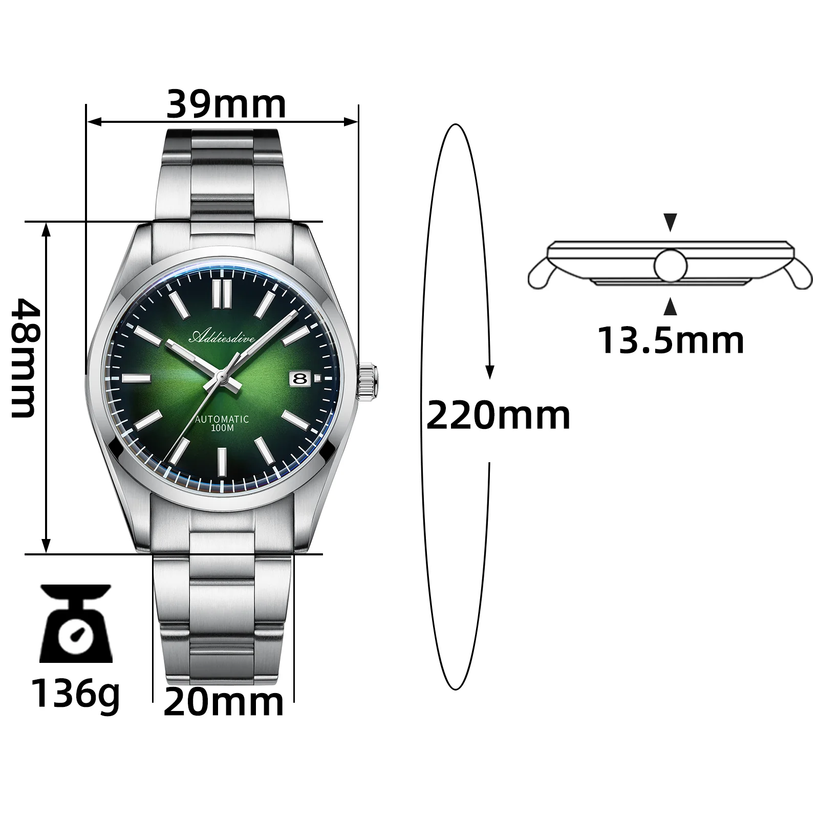 U.S. Warehouse -ADDIESDIVE Original Design Men Watch AD2071 - Image 23