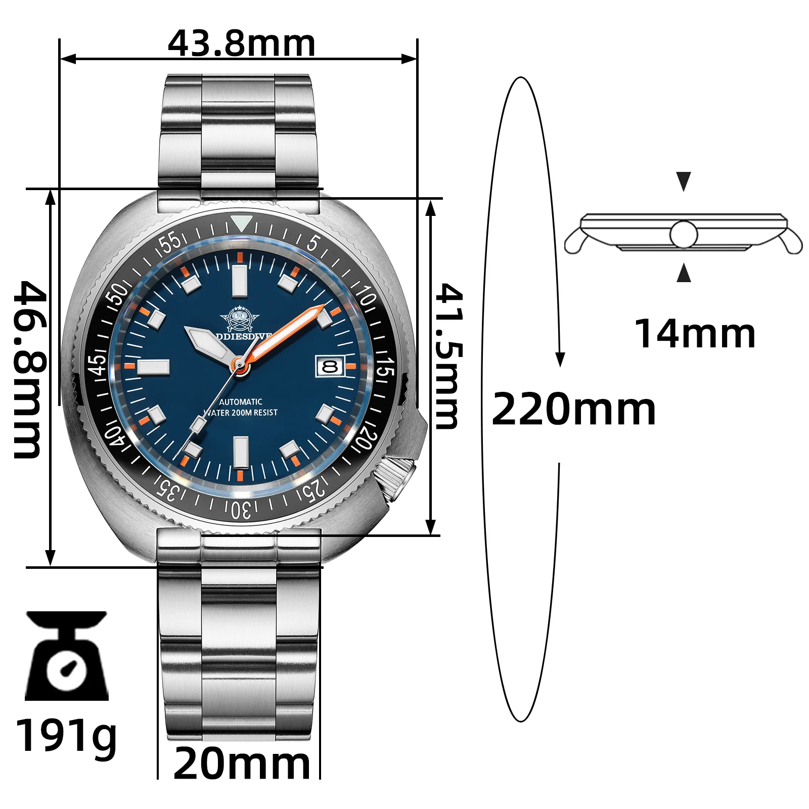 U.S. Warehouse -ADDIESDIVE Retro Captain Willard Dive Watch AD2081 - Image 13