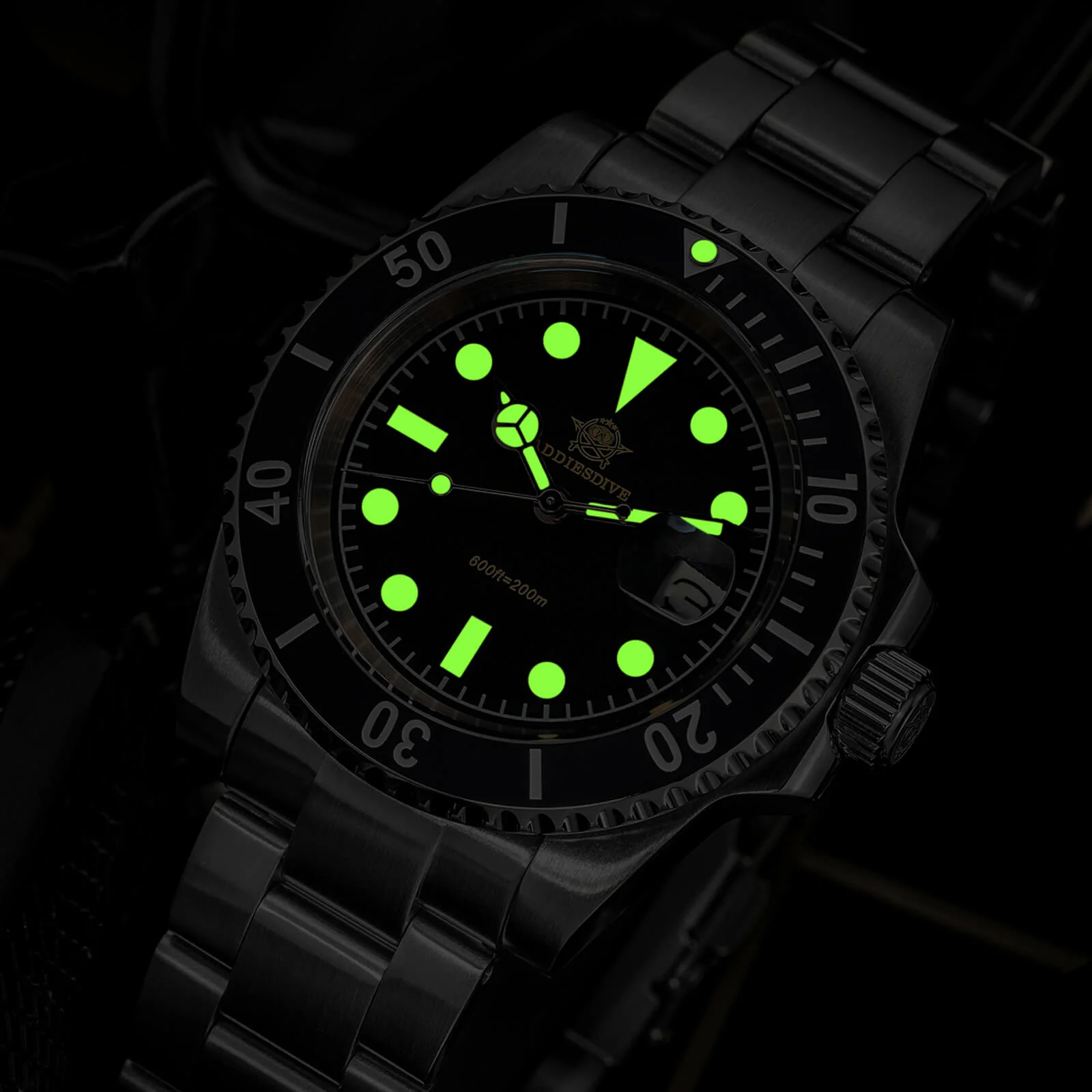 🔥Anniversary Sale🔥ADDIESDIVE 41mm Retro Sub Quartz Watch AD2054 - Image 11