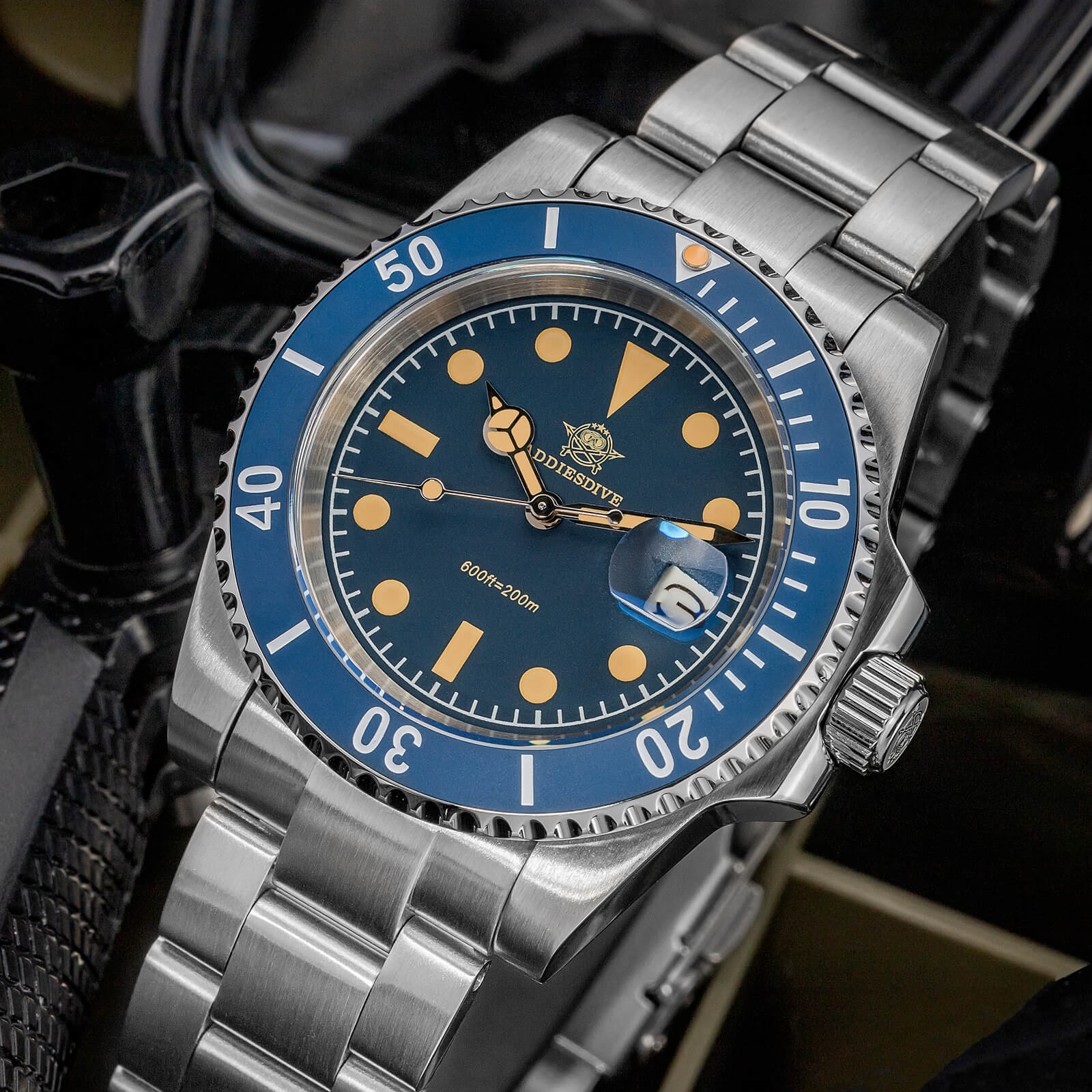 🔥Anniversary Sale🔥ADDIESDIVE 41mm Retro Sub Quartz Watch AD2054 - Image 15