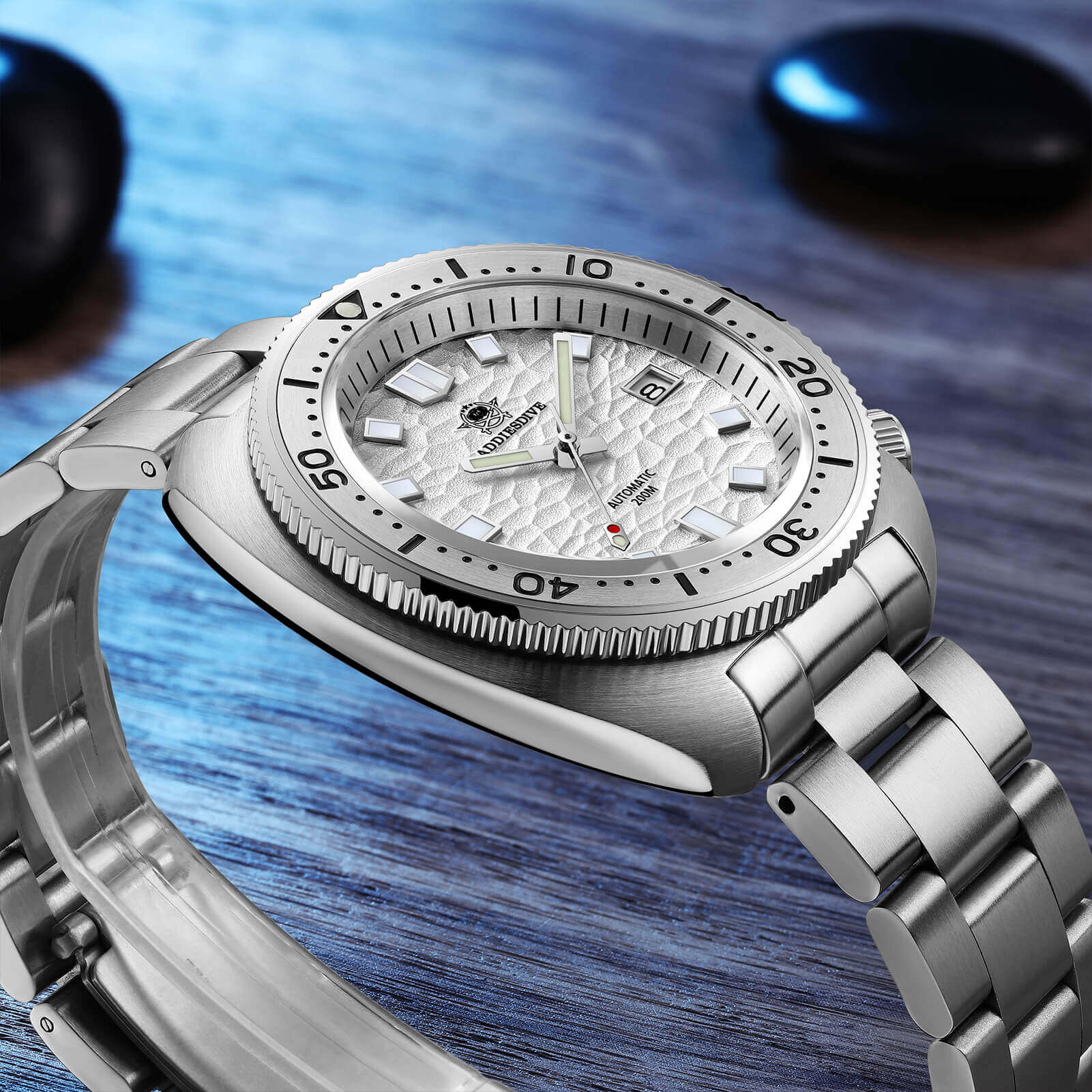 U.S. Warehouse -ADDIESDIVE®Turtle White Automatic Dive Watch 1970 Captain Willard Homage ( AD2117) - Image 4