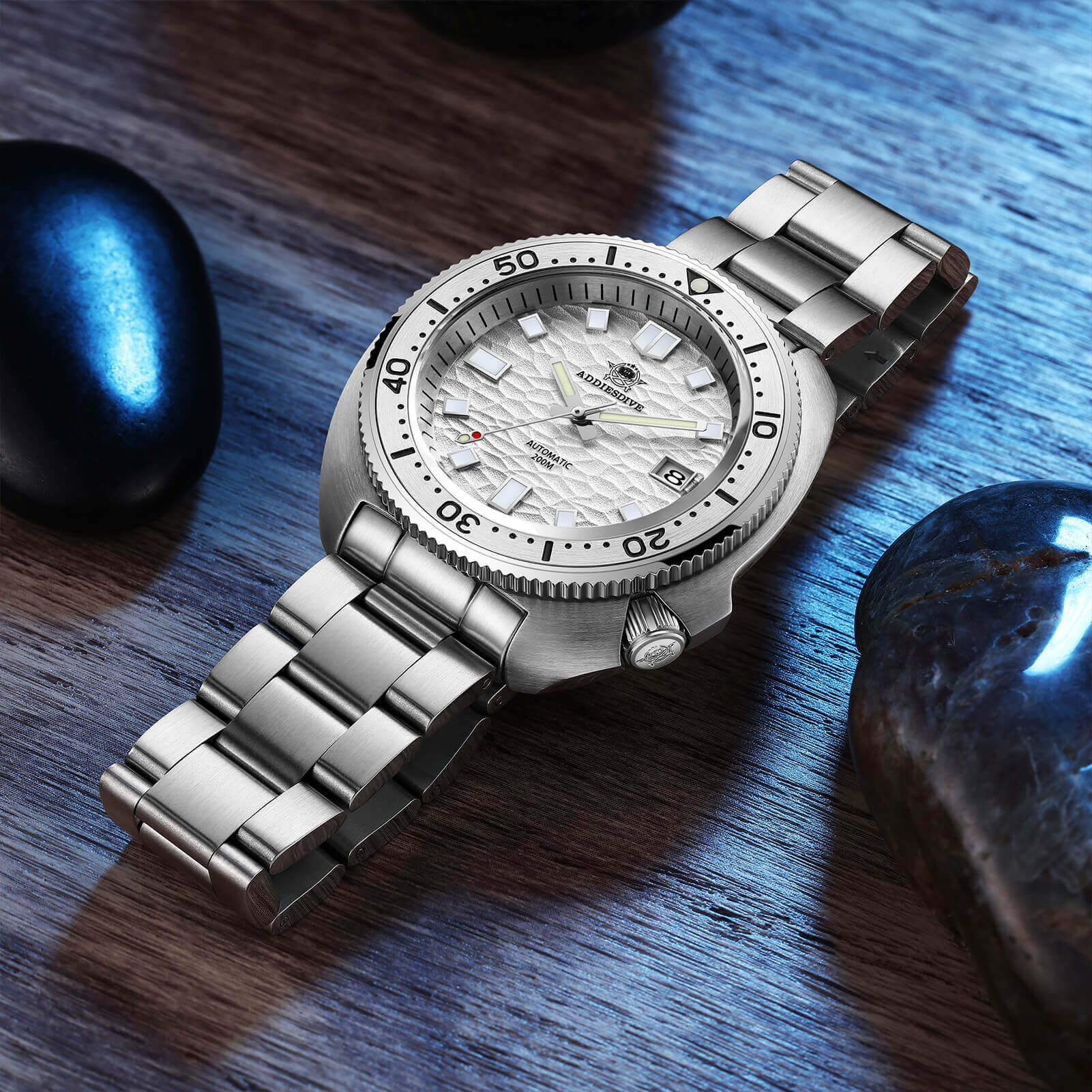 U.S. Warehouse -ADDIESDIVE®Turtle White Automatic Dive Watch 1970 Captain Willard Homage ( AD2117) - Image 5