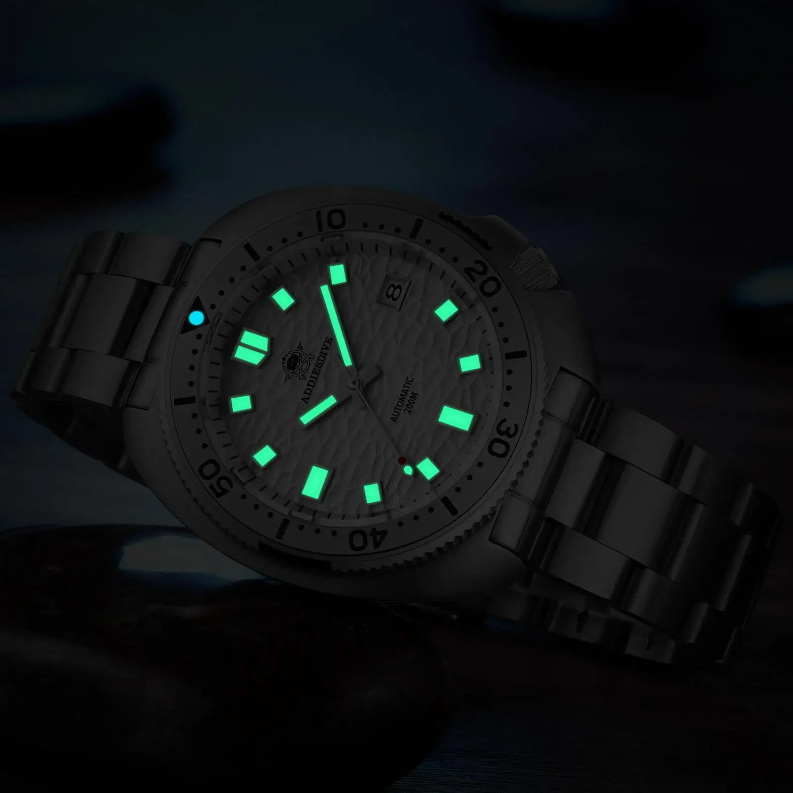 U.S. Warehouse -ADDIESDIVE®Turtle White Automatic Dive Watch 1970 Captain Willard Homage ( AD2117) - Image 9
