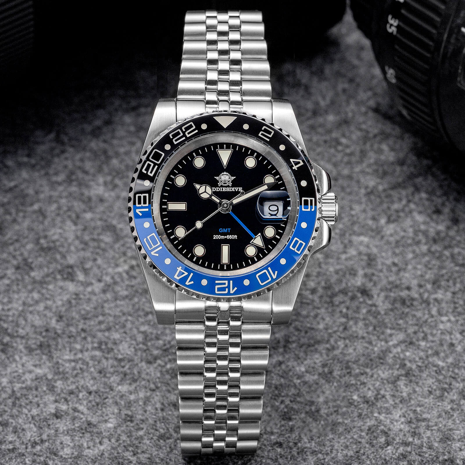U.S. Warehouse -ADDIESDIVE Water Ghost Luxury Dive Watch GMT Quartz Watch AD2050-with Calendar - Image 10