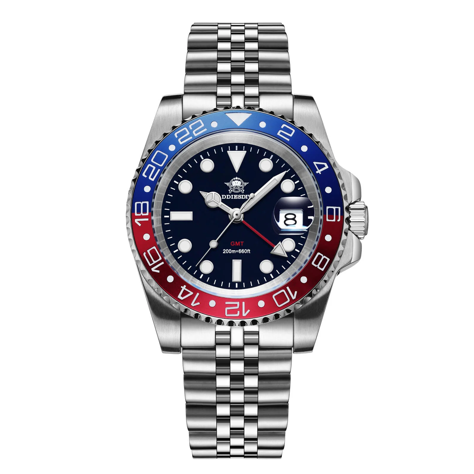U.S. Warehouse -ADDIESDIVE Water Ghost Luxury Dive Watch GMT Quartz Watch AD2050-with Calendar - Image 12