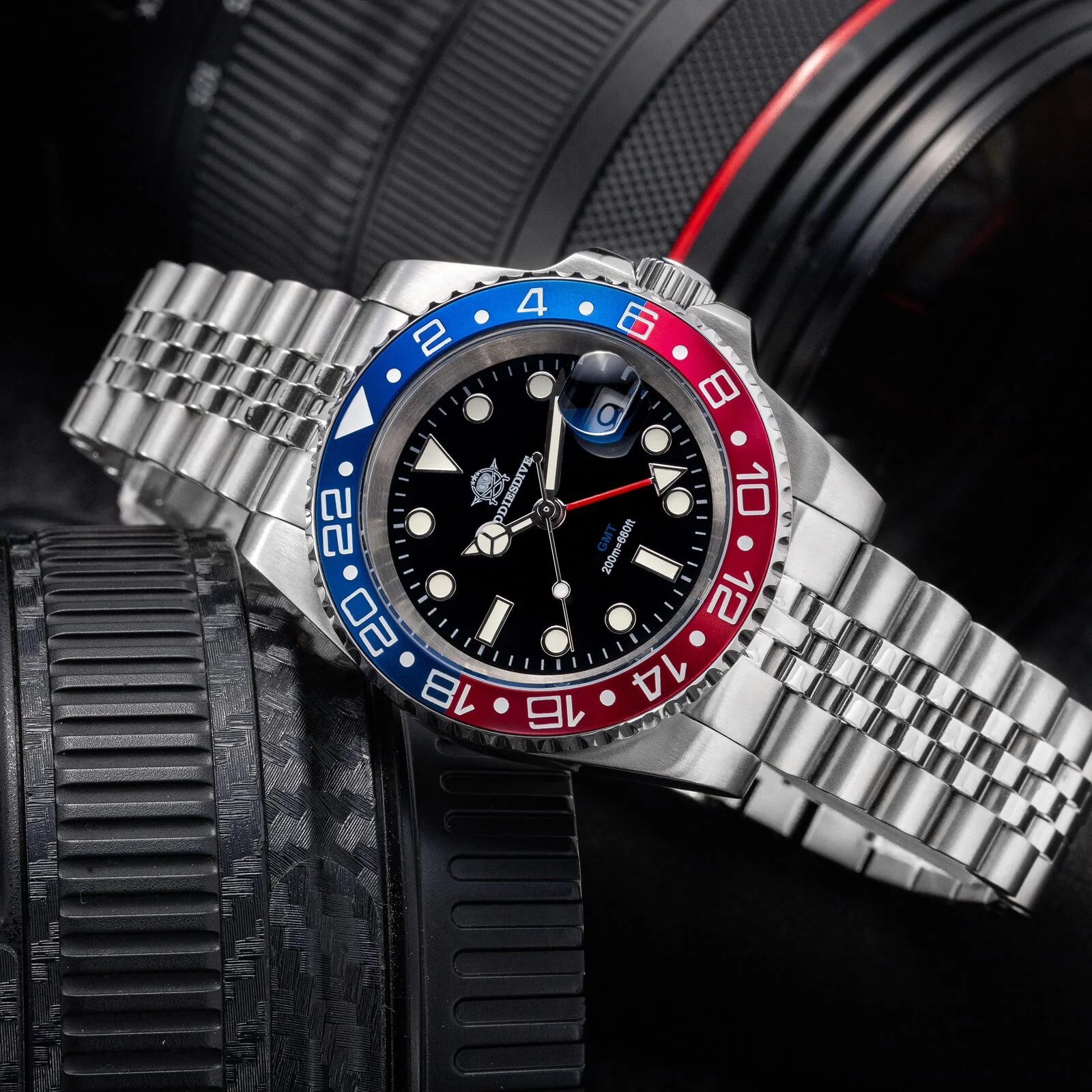 U.S. Warehouse -ADDIESDIVE Water Ghost Luxury Dive Watch GMT Quartz Watch AD2050-with Calendar - Image 19