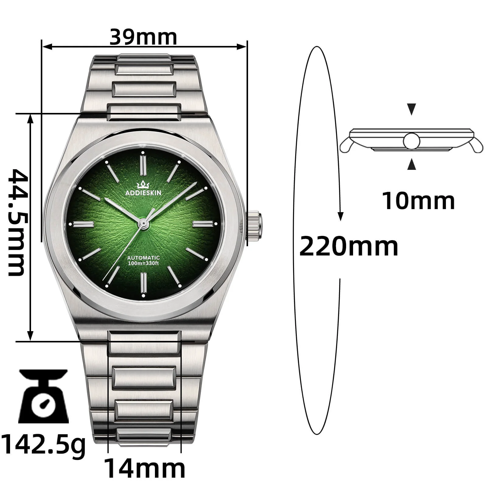 AddiesKIN K001 "Eye of Exploration" Automatic 9015 Men’s Watch - Image 15